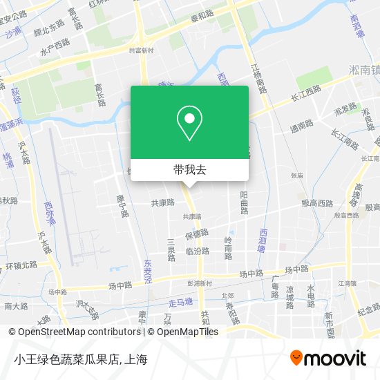 小王绿色蔬菜瓜果店地图