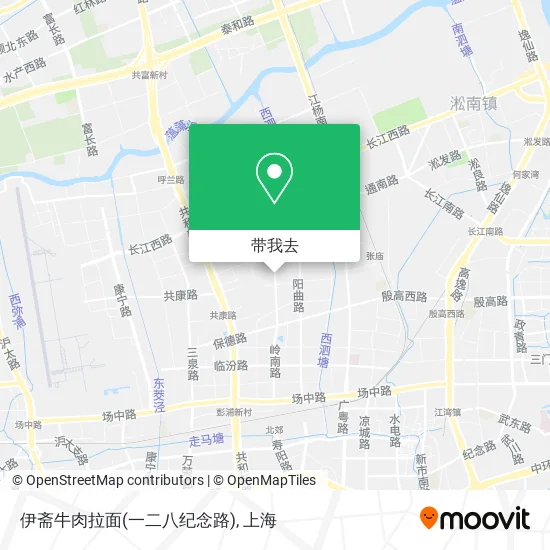 伊斋牛肉拉面(一二八纪念路)地图