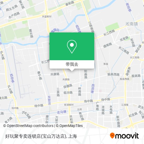 好玩聚专卖连锁店(宝山万达店)地图