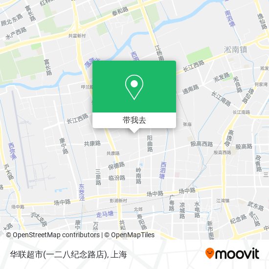 华联超市(一二八纪念路店)地图