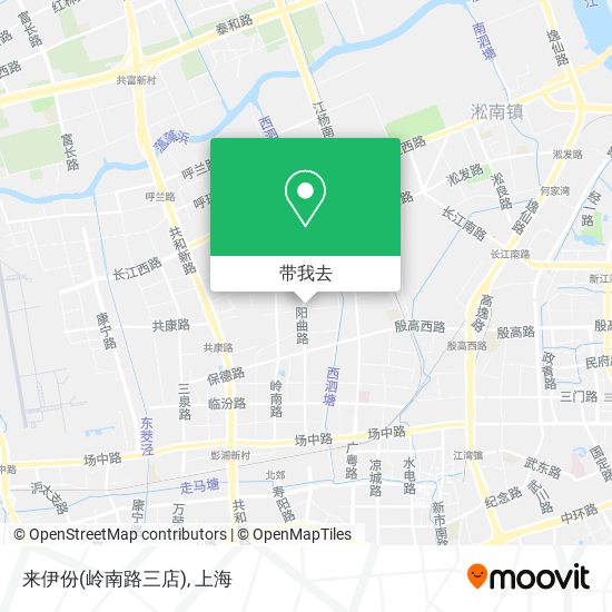 来伊份(岭南路三店)地图