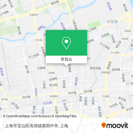 上海市宝山区高境镇第四中学地图