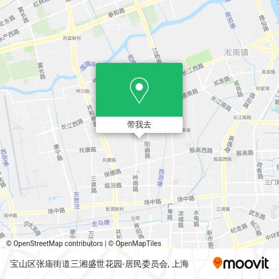 宝山区张庙街道三湘盛世花园-居民委员会地图