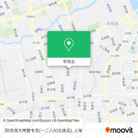 阳澄湖大闸蟹专卖(一二八纪念路店)地图