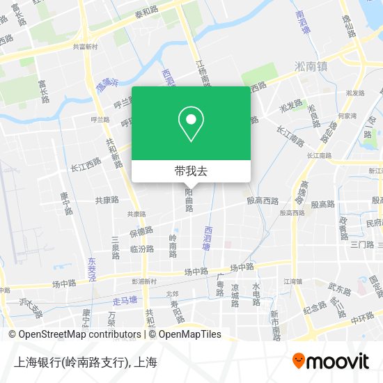 上海银行(岭南路支行)地图
