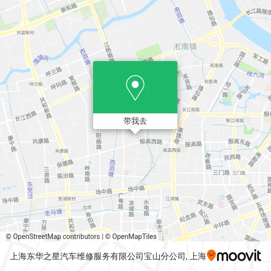 上海东华之星汽车维修服务有限公司宝山分公司地图