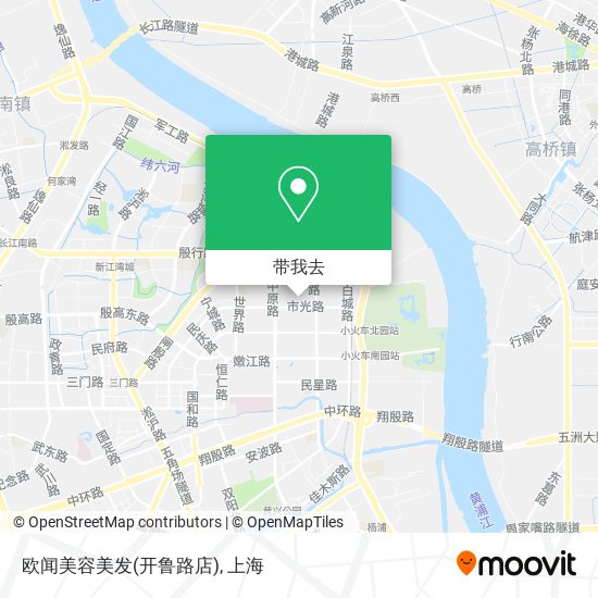 欧闻美容美发(开鲁路店)地图