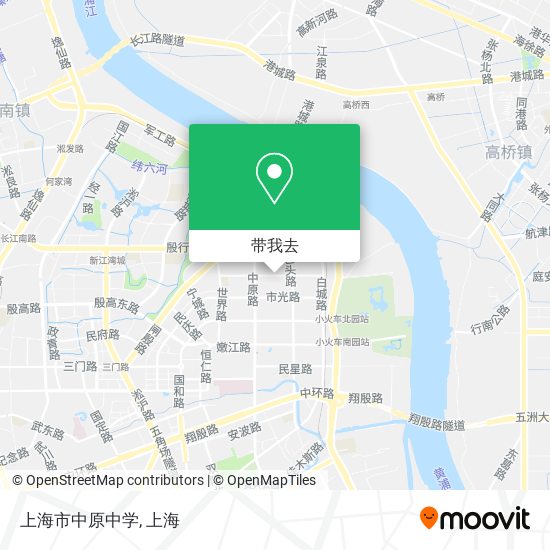 上海市中原中学地图