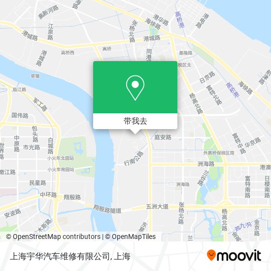 上海宇华汽车维修有限公司地图