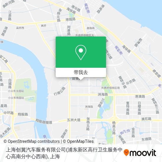 上海创翼汽车服务有限公司(浦东新区高行卫生服务中心高南分中心西南)地图