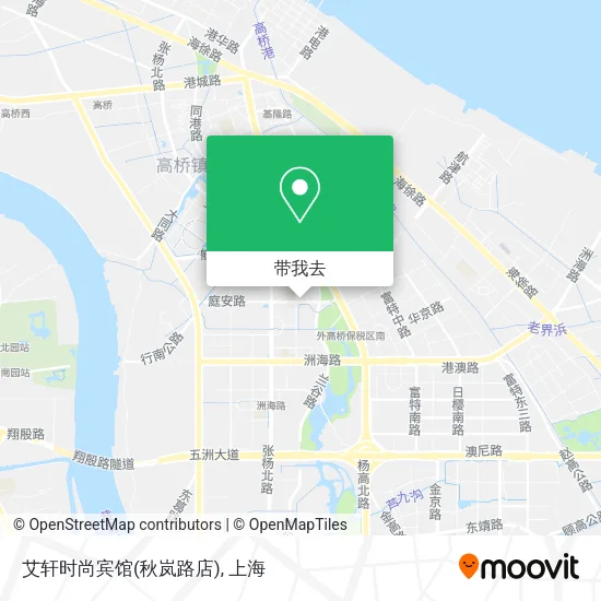 艾轩时尚宾馆(秋岚路店)地图