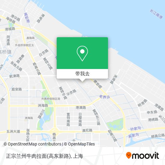 正宗兰州牛肉拉面(高东新路)地图