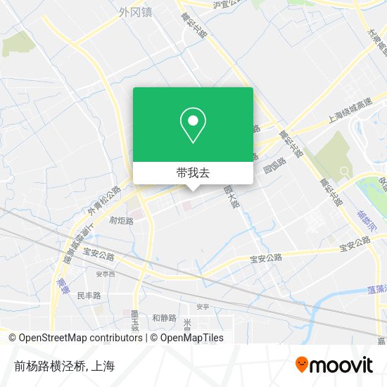 前杨路横泾桥地图