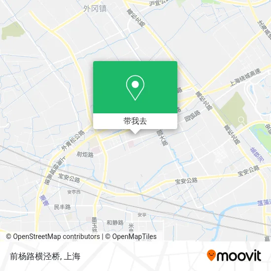 前杨路横泾桥地图