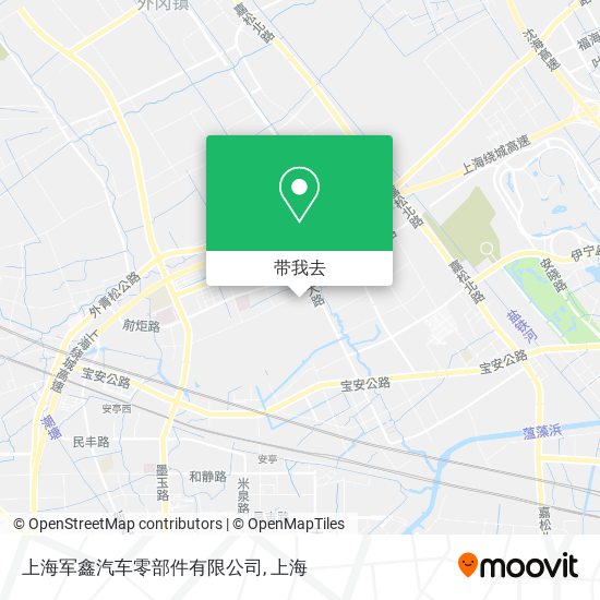上海军鑫汽车零部件有限公司地图