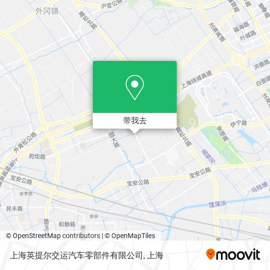 上海英提尔交运汽车零部件有限公司地图