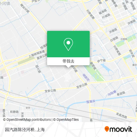 园汽路陈泾河桥地图