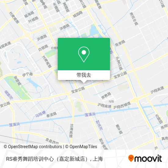 RS睿秀舞蹈培训中心（嘉定新城店）地图