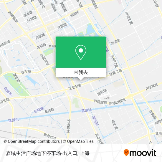 嘉域生活广场地下停车场-出入口地图