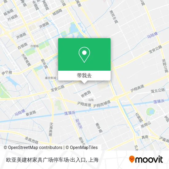 欧亚美建材家具广场停车场-出入口地图