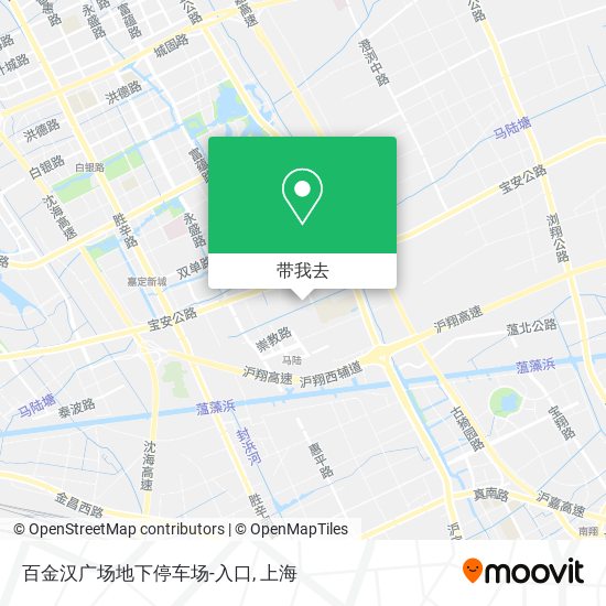 百金汉广场地下停车场-入口地图