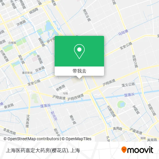 上海医药嘉定大药房(樱花店)地图