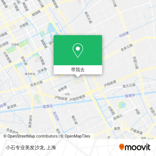 小石专业美发沙龙地图