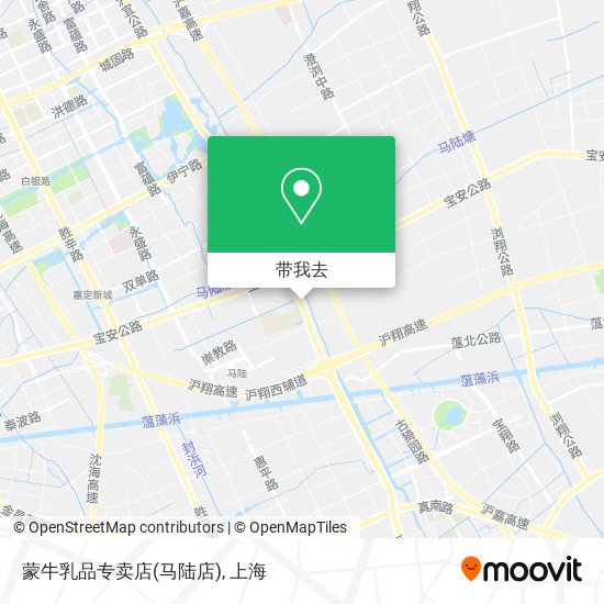 蒙牛乳品专卖店(马陆店)地图