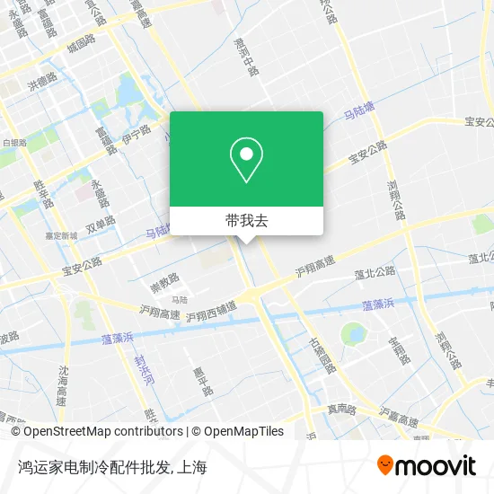 鸿运家电制冷配件批发地图
