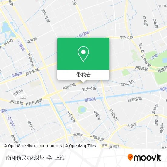 南翔镇民办桃苑小学地图