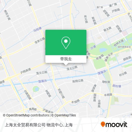 上海太全贸易有限公司 物流中心地图