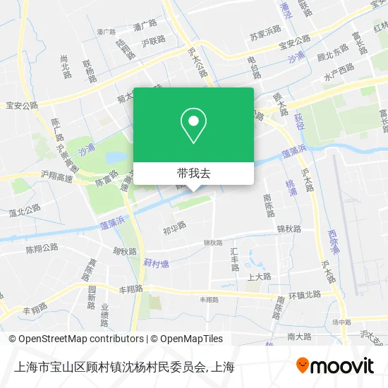 上海市宝山区顾村镇沈杨村民委员会地图