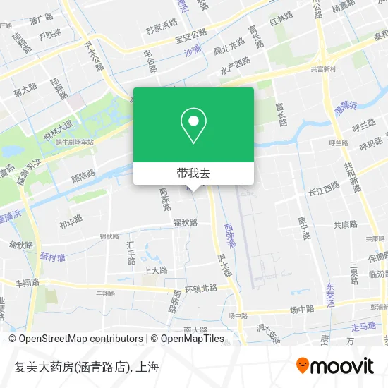 复美大药房(涵青路店)地图