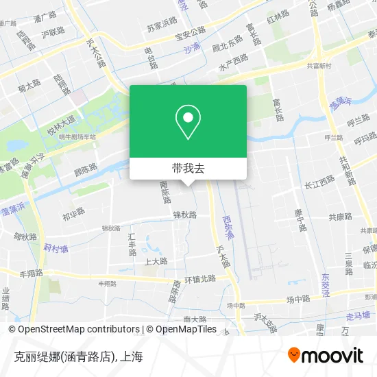 克丽缇娜(涵青路店)地图