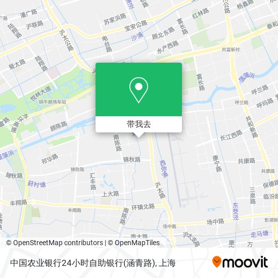 中国农业银行24小时自助银行(涵青路)地图