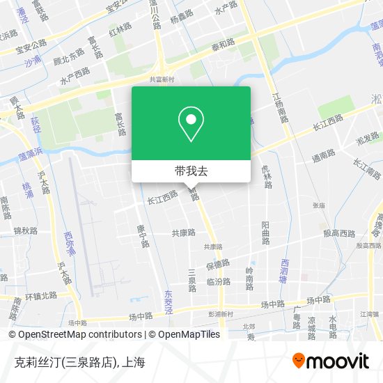 克莉丝汀(三泉路店)地图