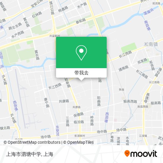 上海市泗塘中学地图