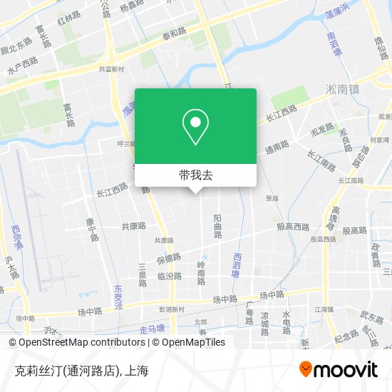 克莉丝汀(通河路店)地图