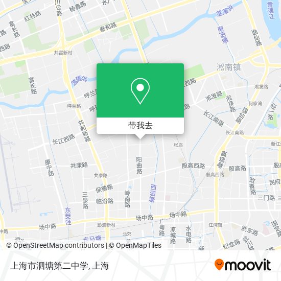 上海市泗塘第二中学地图