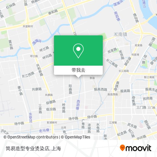 简易造型专业烫染店地图