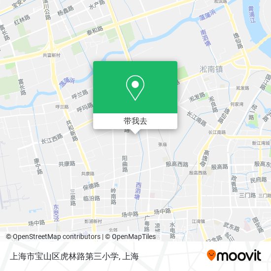 上海市宝山区虎林路第三小学地图