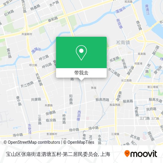 宝山区张庙街道泗塘五村-第二居民委员会地图