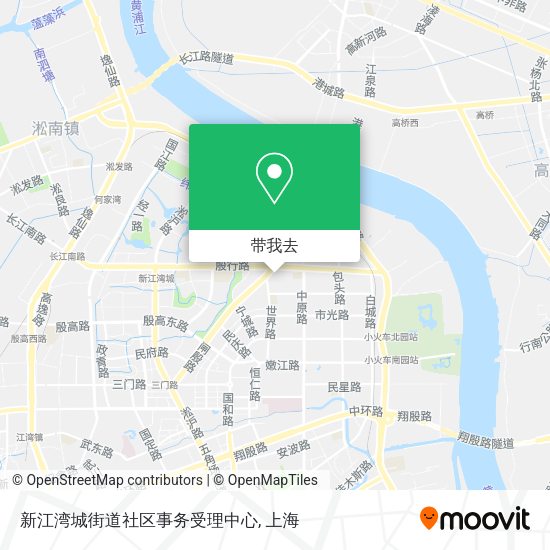 新江湾城街道社区事务受理中心地图