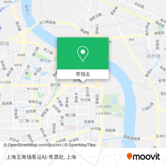 上海五角场客运站-售票处地图