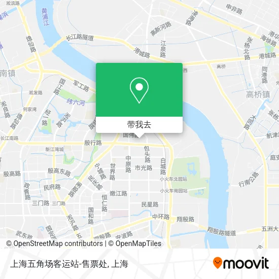 上海五角场客运站-售票处地图