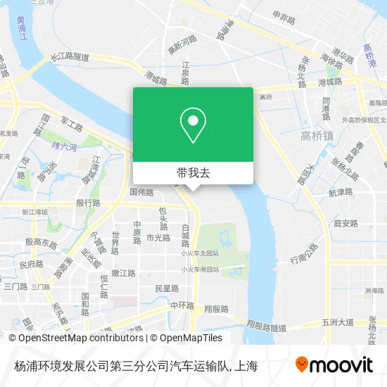 杨浦环境发展公司第三分公司汽车运输队地图