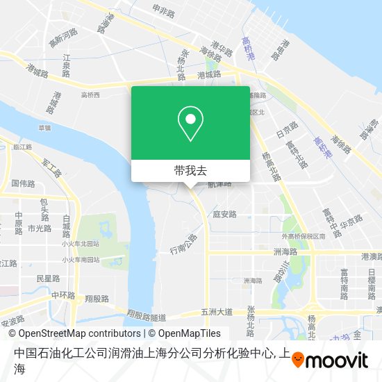 中国石油化工公司润滑油上海分公司分析化验中心地图