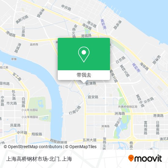 上海高桥钢材市场-北门地图