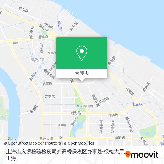 上海出入境检验检疫局外高桥保税区办事处-报检大厅地图