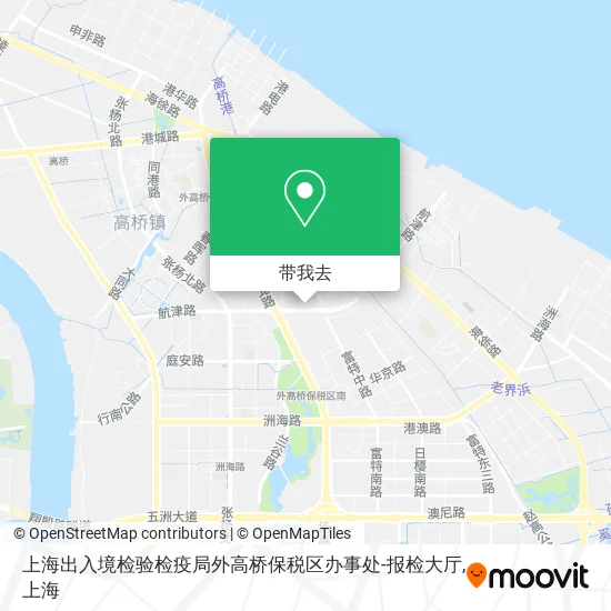 上海出入境检验检疫局外高桥保税区办事处-报检大厅地图